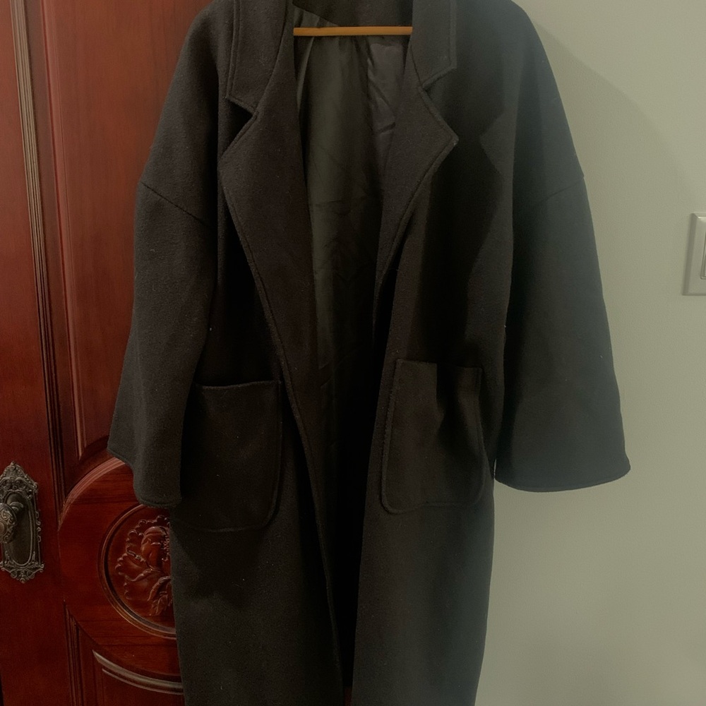 Black Trench Coat Classic Timeless Design